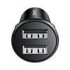 Mini Chargeur rapide Allume - Cigare Voiture double USB (2.4A) Usams US - CC114 C20 Noir - LPDD Conseil | Fiche fiabilité - Fiche fiabilité | Voiture fiable